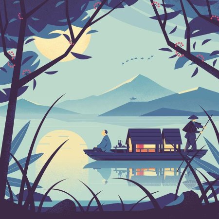 Пейзаж адоб иллюстратор