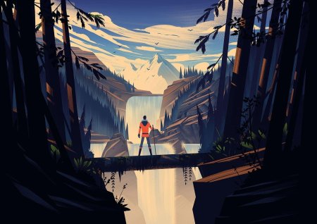 Минималистические пейзажи брайан миллер