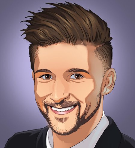 Портрет в мультяшном стиле