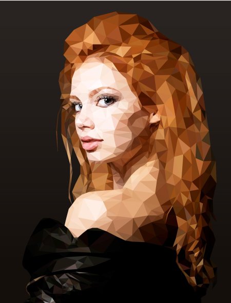 Портрет лоу поли