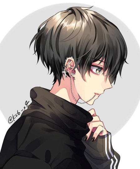 Аниме парень с короткими волосами