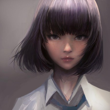 Красивая аниме девушка