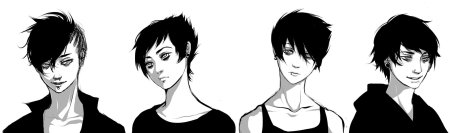 Аниме парень с короткой стрижкой