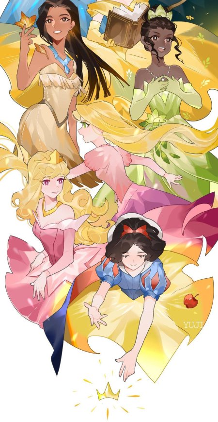 Хуманизация принцесс диснея