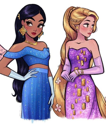 Рисунки принцесс диснея