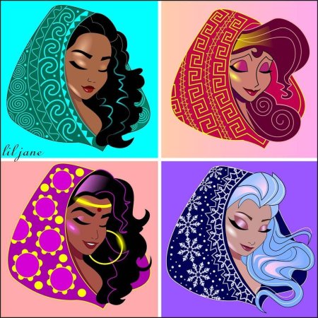 Рисунки принцесс диснея