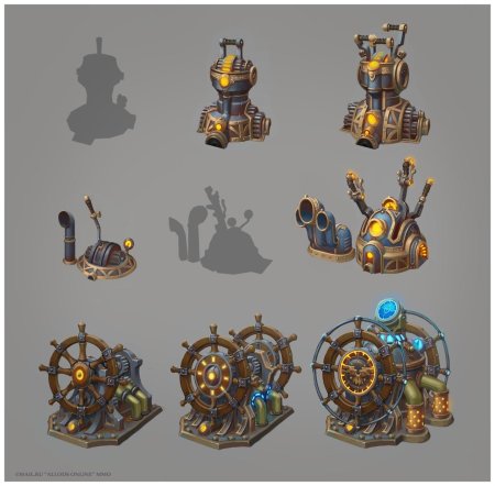 Стимпанк завод концепт арт