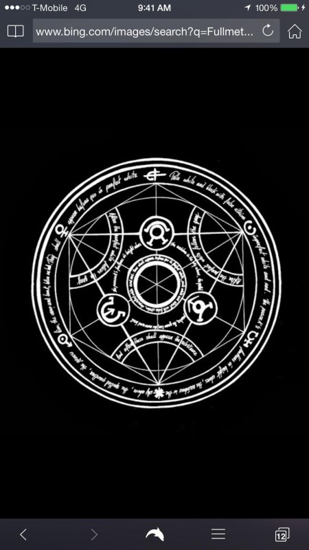 Стальной алхимик алхимический круг