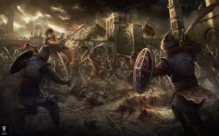 Средневековая битва осада