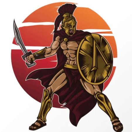 Спартанский воин вектор