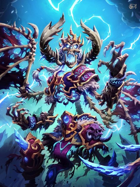 Hearthstone knights of the frozen throne art