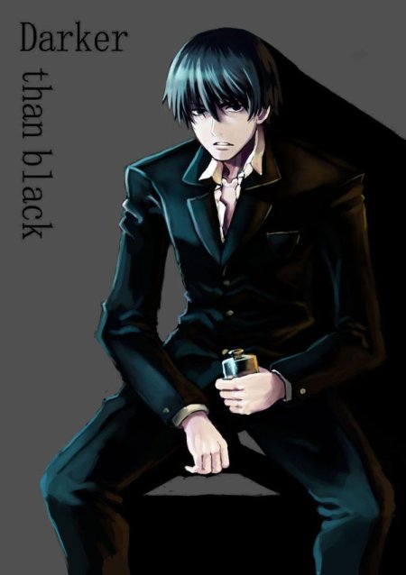 Аниме парень в черном