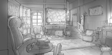 Комната рисунки