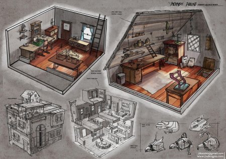 Интерьер концепт арт