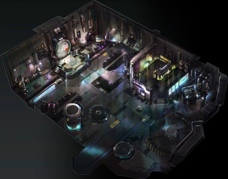 Киберпанк изометрия