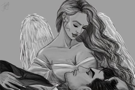 Вики и люцифер арт секрет небес