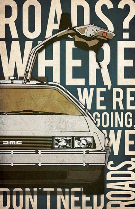 Постер back to the future