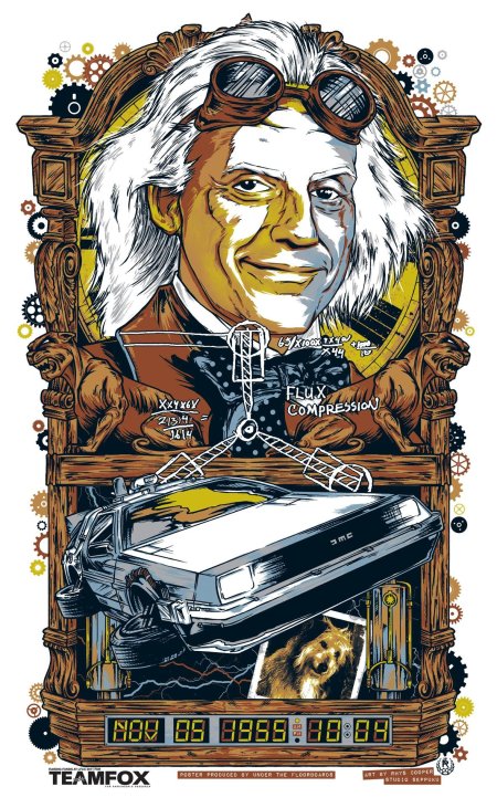 Назад в будущее постер арт