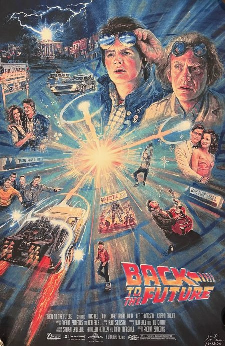 Назад в будущее фильм постер