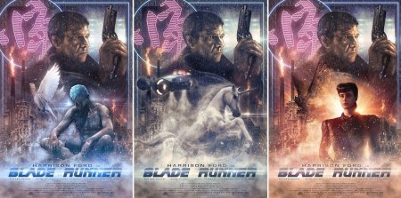 Бегущий по лезвию 1982 постер