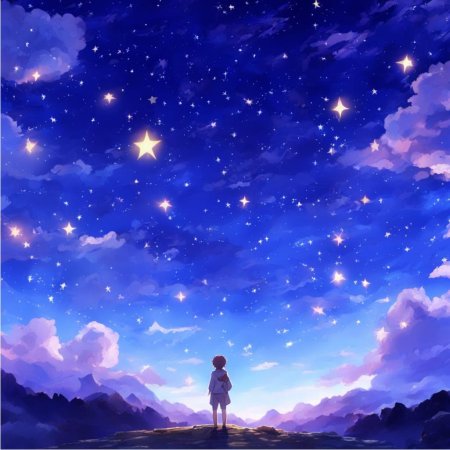Аниме звездное небо