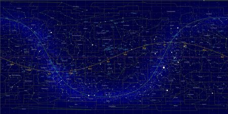 Звездная карта созвездия астрономия