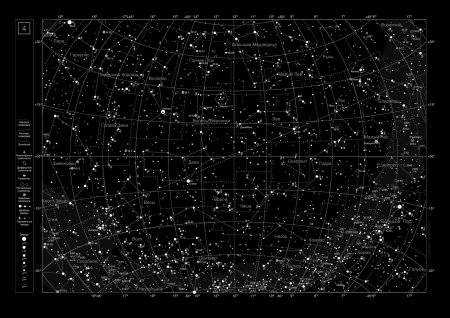 Атлас звездного неба начинающего наблюдателя