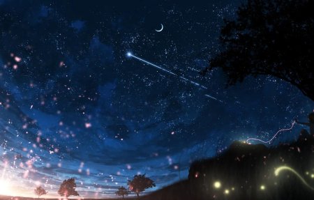 Звездное небо аниме