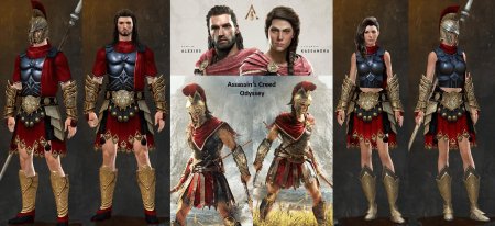 Assassins creed odyssey алексиос костюмы