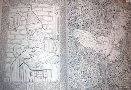 Раскраска антистресс гарри поттер