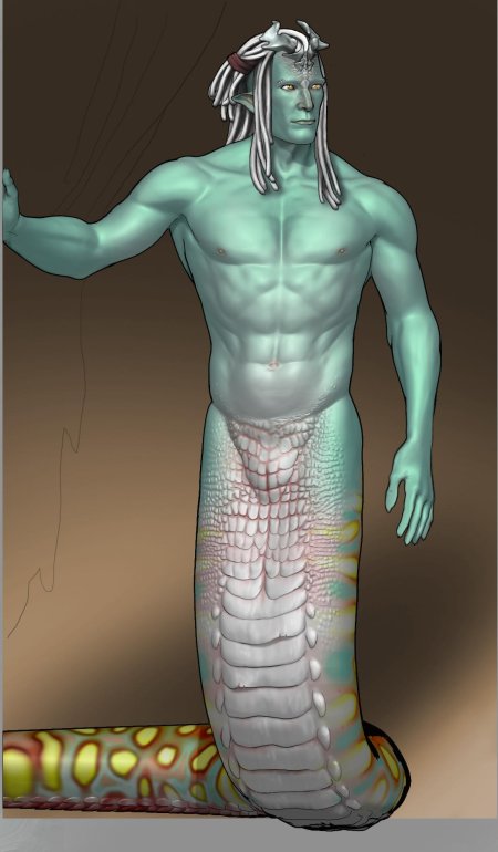 Получеловек полузмея ламия