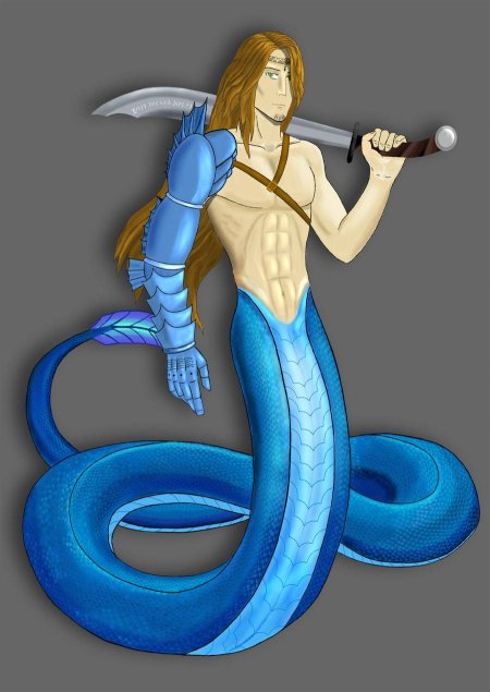 Полузмей получеловек аниме