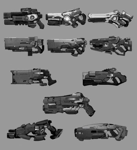 Sci-fi оружие референс