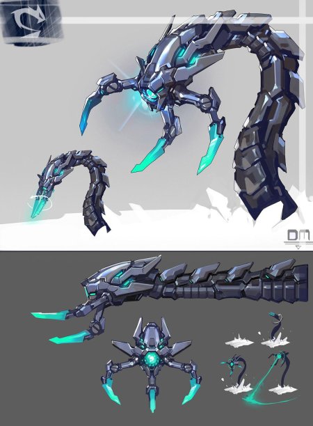 Робот скорпион концепт арт