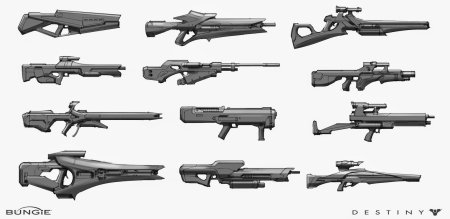 Стилизованное оружие концепт