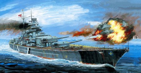 Линкор бисмарк модель