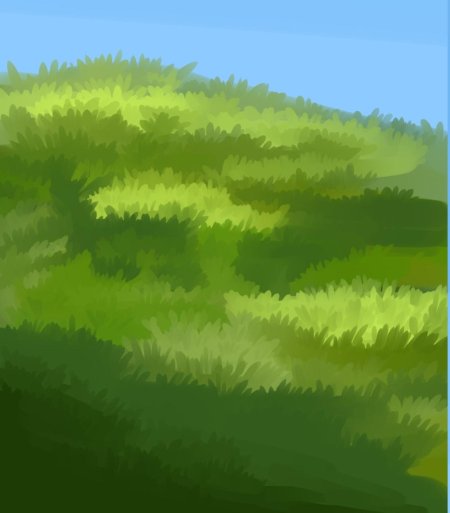 Нарисованная трава