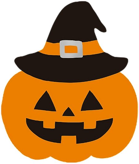 Тыква в шляпе на хэллоуин