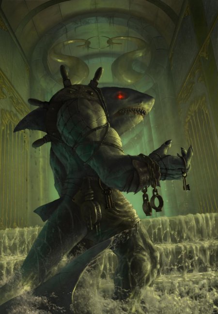 Человек акула арт