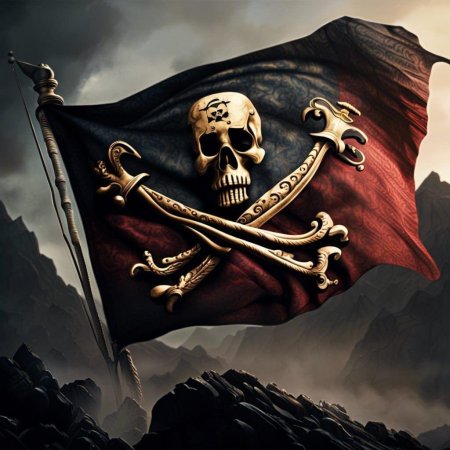 Флаг пиратов карибского моря