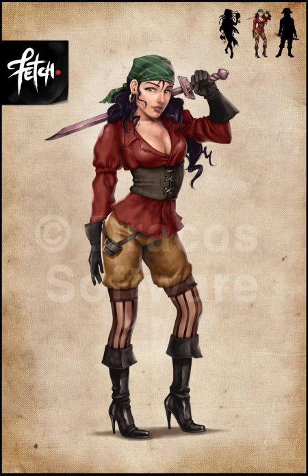 Рисованные пиратки