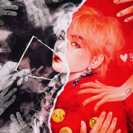 Беременный тэхен арт