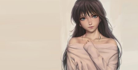 Красивая аниме девушка