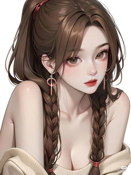 Красивая девушка аниме