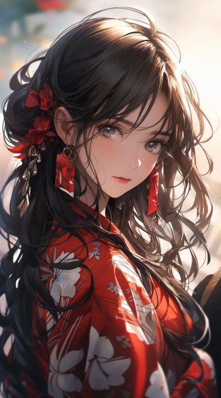 Девушка в стиле аниме