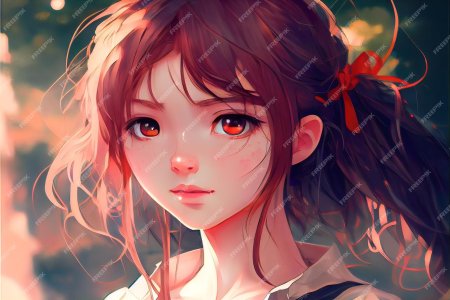 Аниме девушка красивая