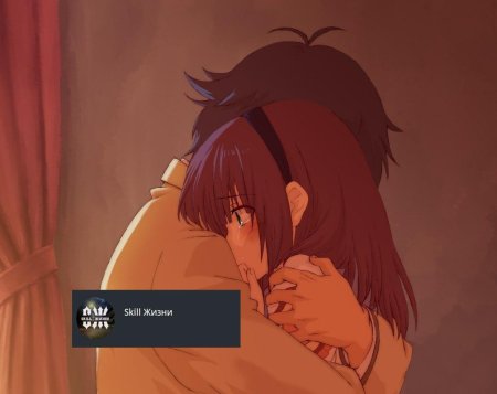 Аниме пара обнимается