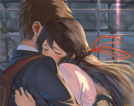 Аниме объятия