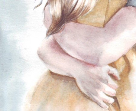 Объятие рисунок