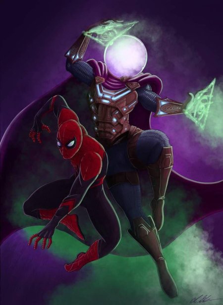 Человек паук и мистерио